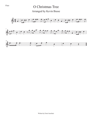 Book cover for O Christmas Tree (Easy key of C) Flute