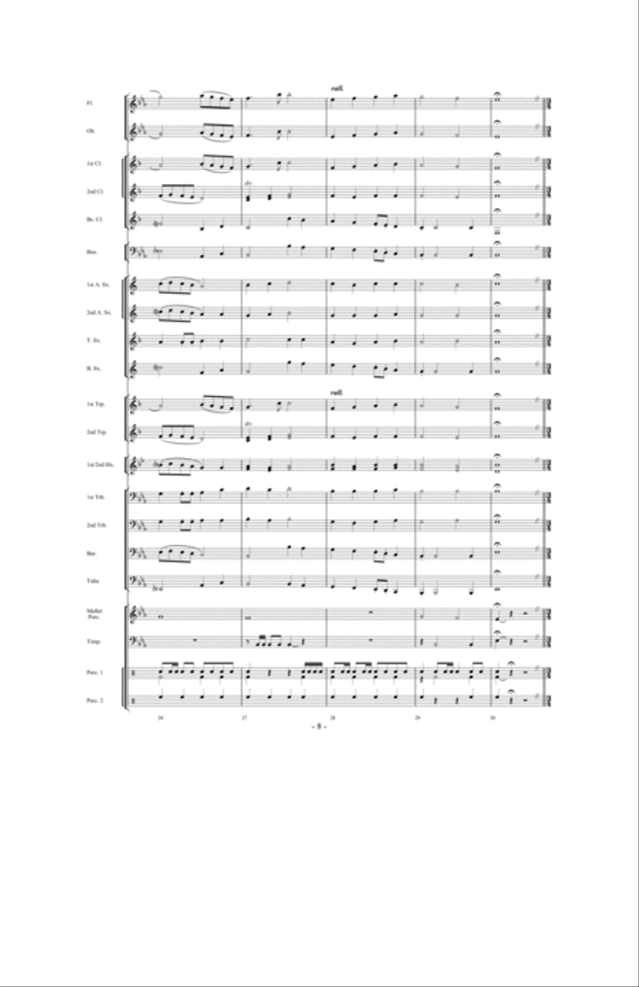 The Gift of Christmas Concert Band scores gallery preview page 7