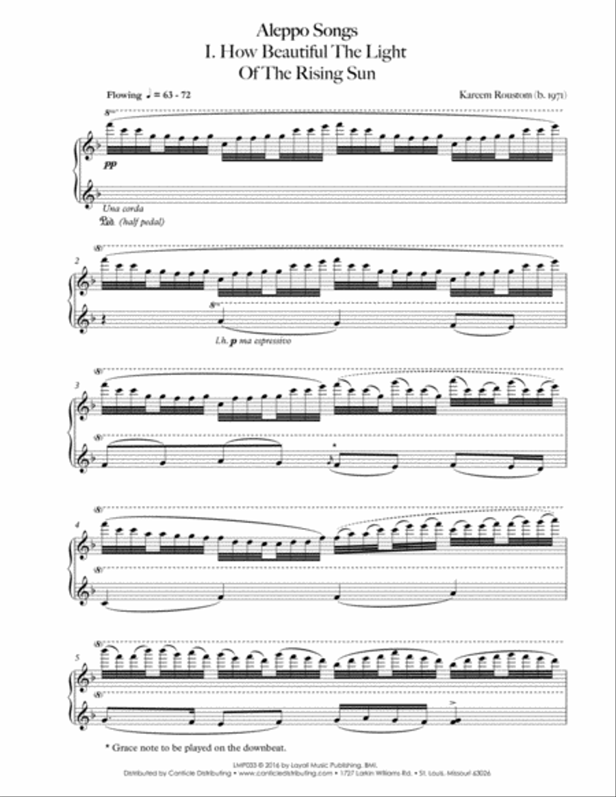 Aleppo Songs Aleppo Songs Piano Solo scores gallery preview page 6