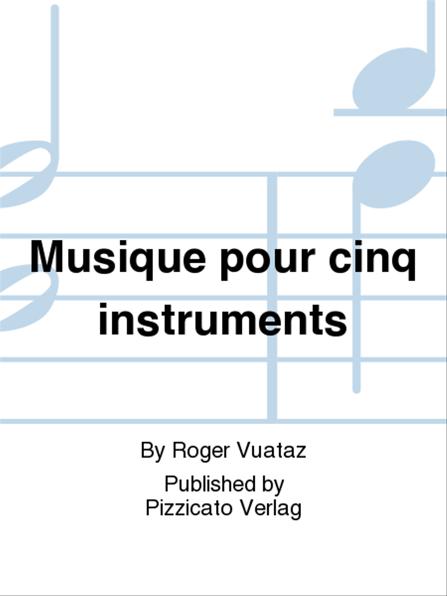 Musique pour cinq instruments School and Community scores gallery preview page 1