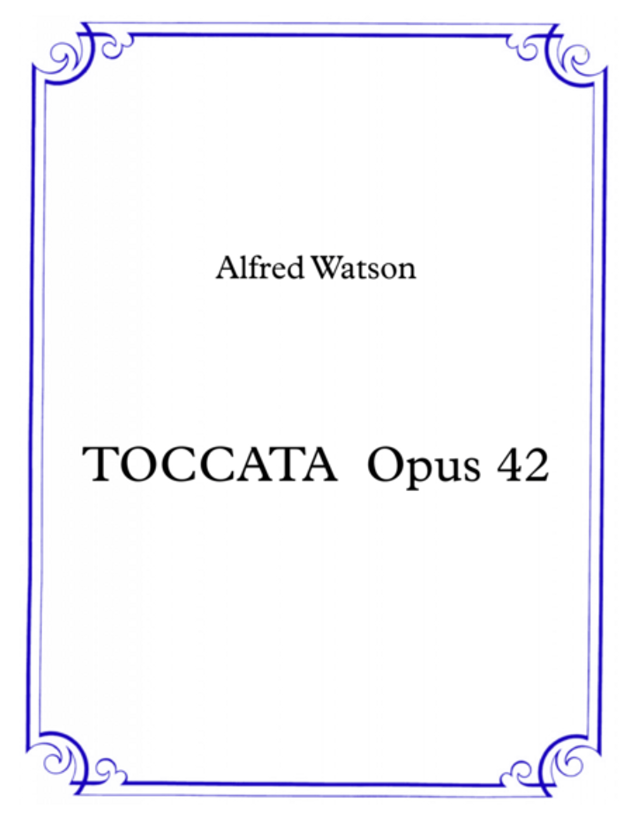 Toccata Opus 42 Toccata Opus 42 Piano Solo scores gallery preview page 1