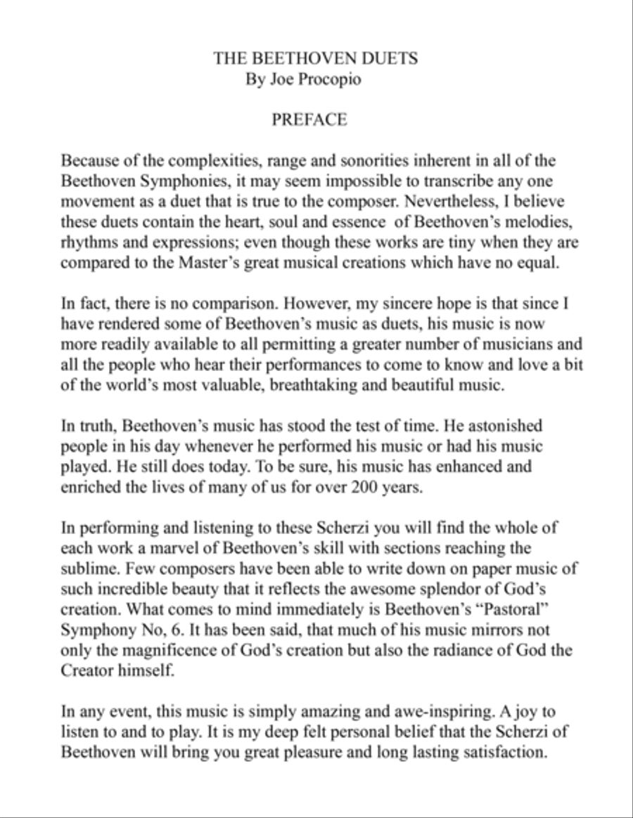 THE BEETHOVEN DUETS FOR VIOLIN SCHERZO NO 5 String Duet scores gallery preview page 2