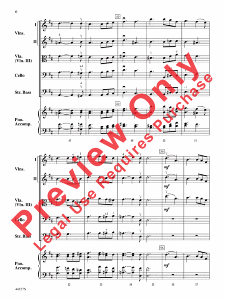 Lift Every Voice and Sing String Orchestra scores gallery preview page 15