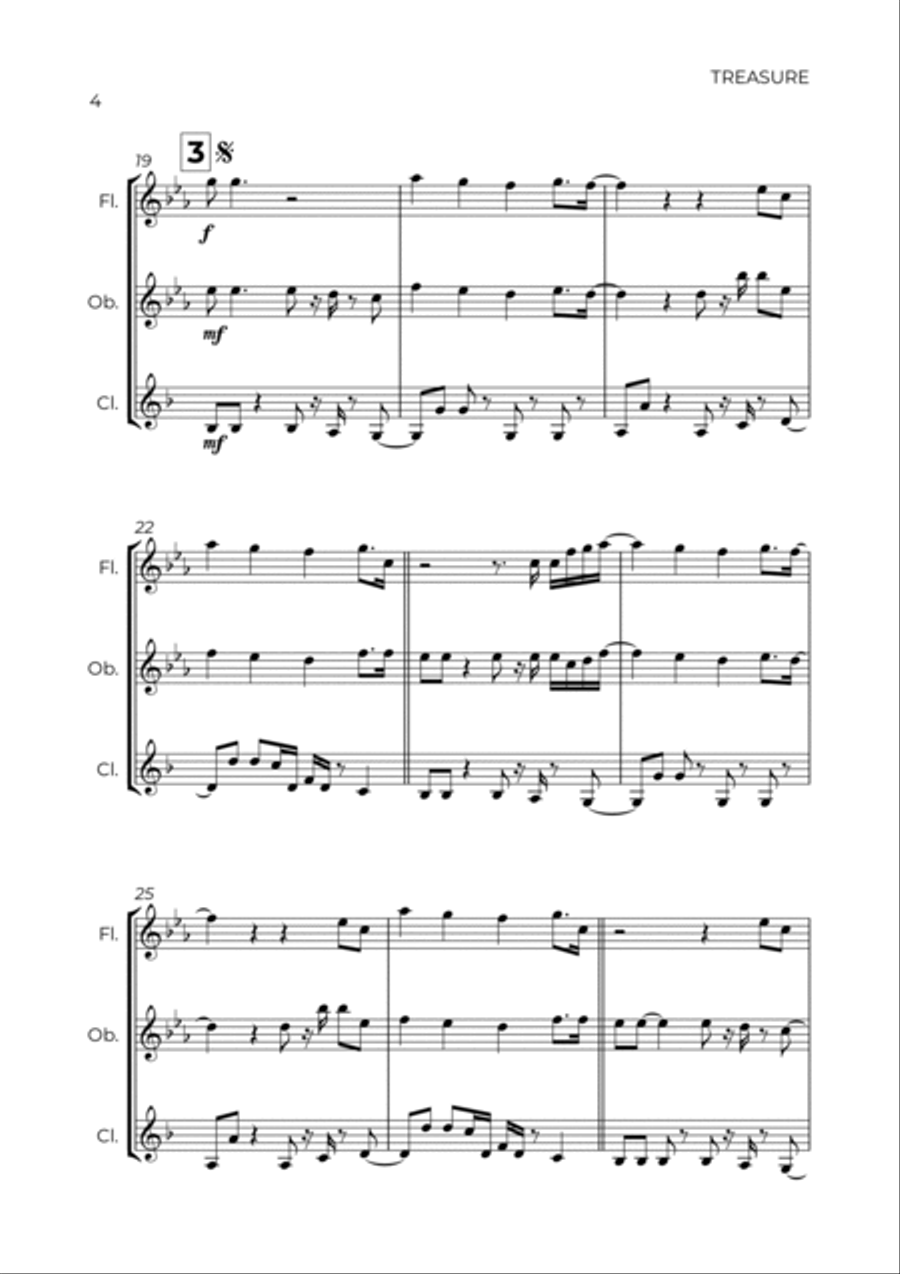 Treasure Woodwind Trio scores gallery preview page 4