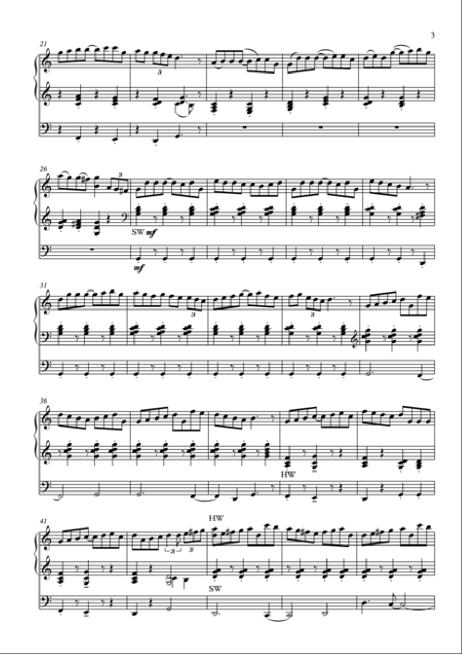 Fanfara alla celtica for organ Fanfara alla celtica for organ Organ Solo scores gallery preview page 3