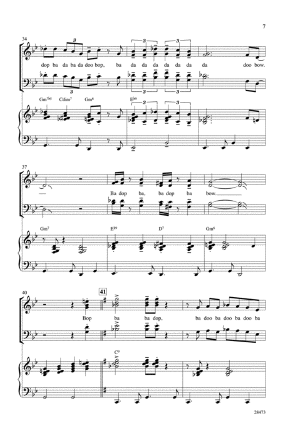 The Pink Panther The Pink Panther Choir scores gallery preview page 5