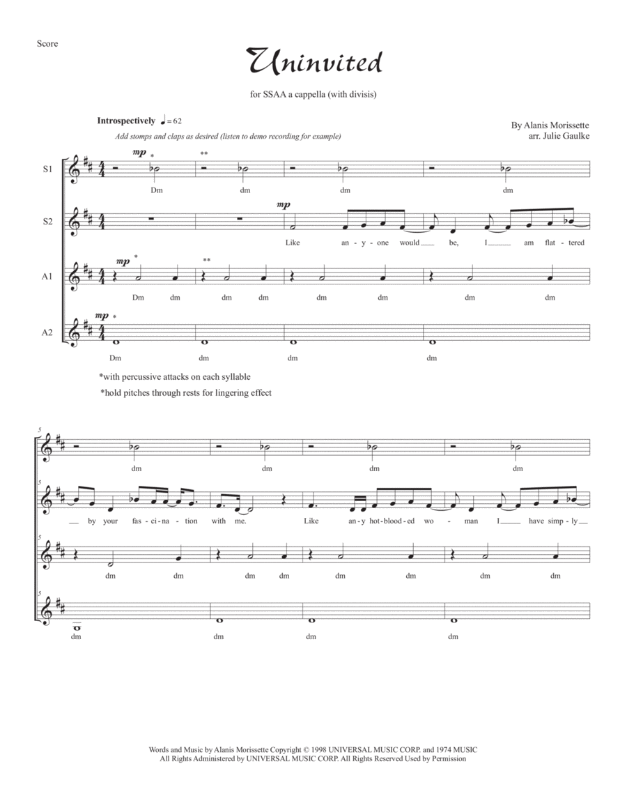Uninvited SSAA scores gallery preview page 1