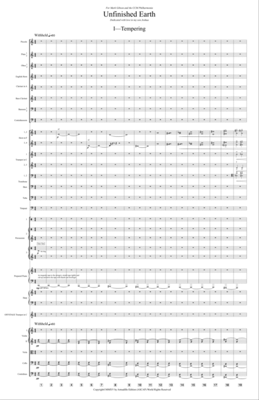 Unfinished Earth-for orchestra Full Orchestra scores gallery preview page 6