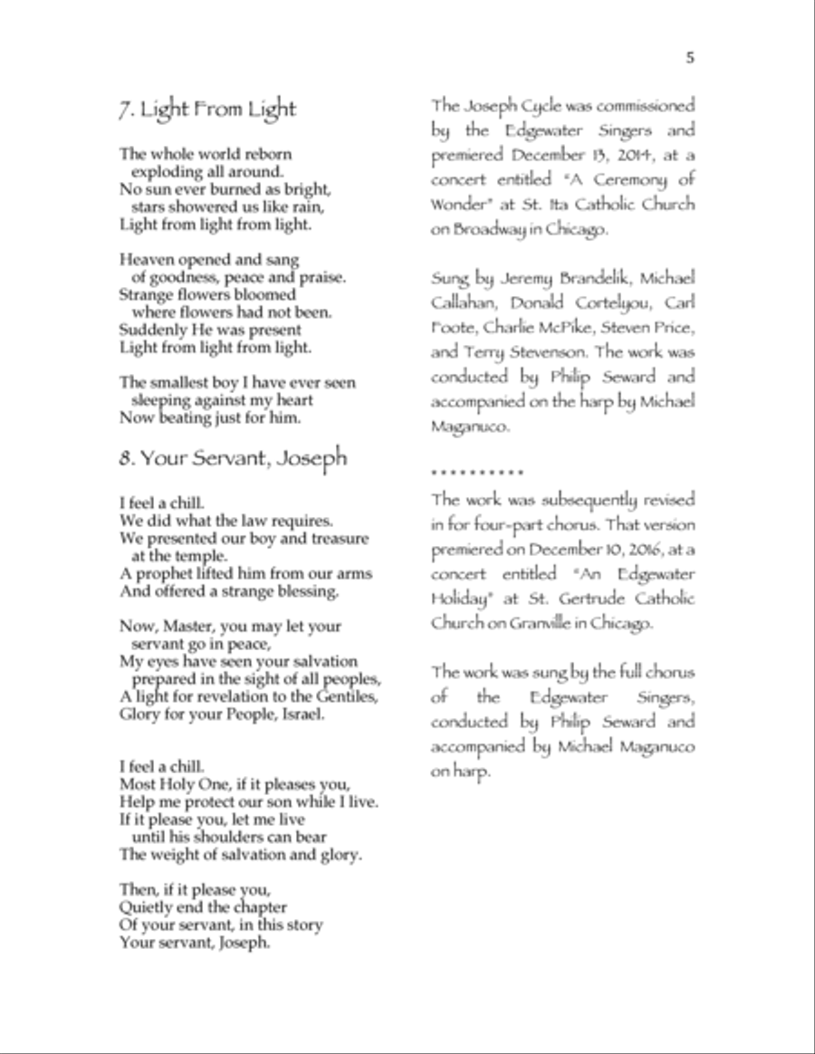 The Joseph Cycle The Joseph Cycle TB scores gallery preview page 5