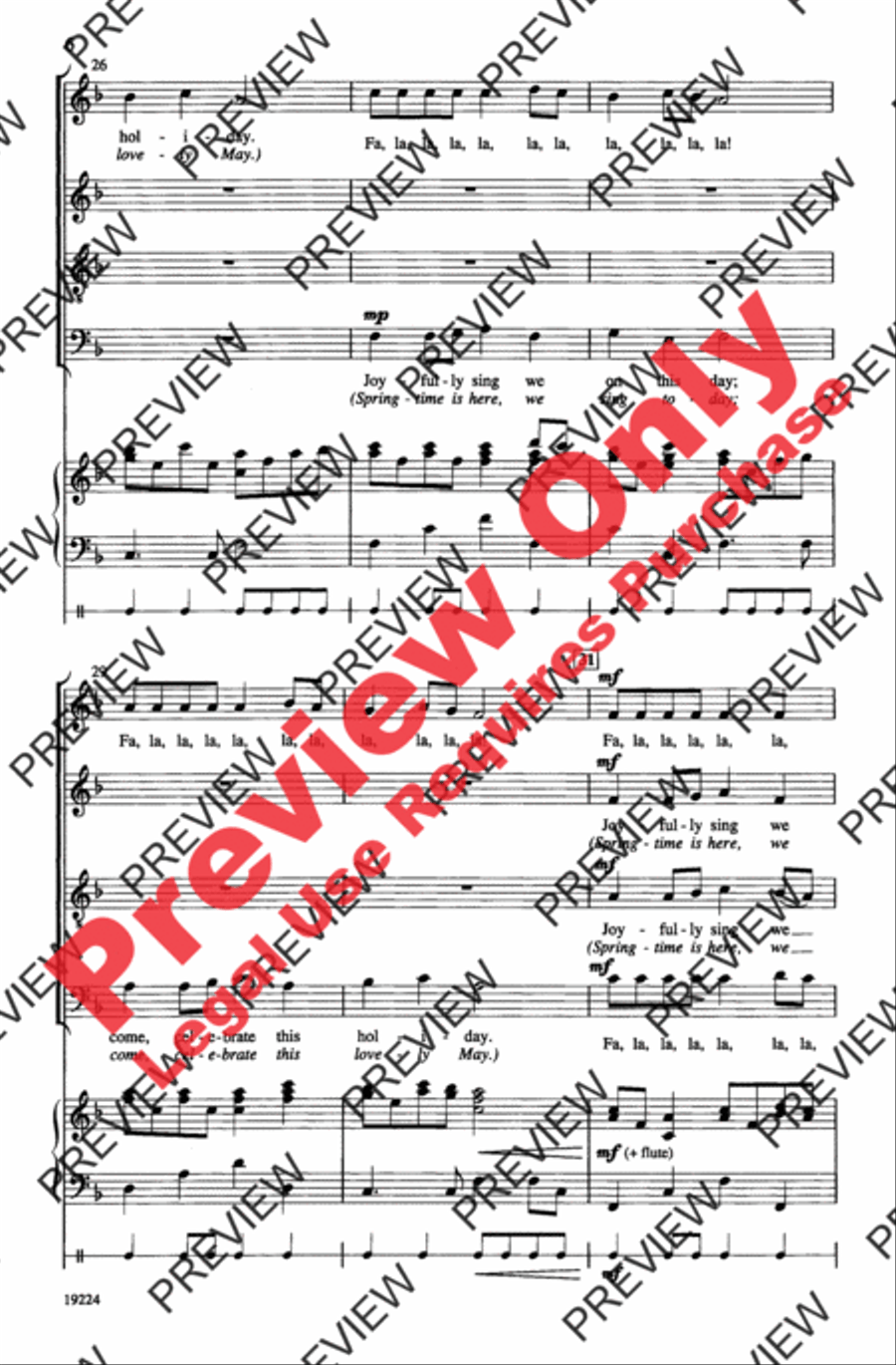 A Festive Fa La La 4-Part scores gallery preview page 6