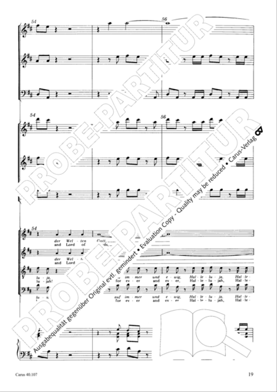 Halleluja (Jesus erschliesst uns die Schrift) 4-Part scores gallery preview page 20