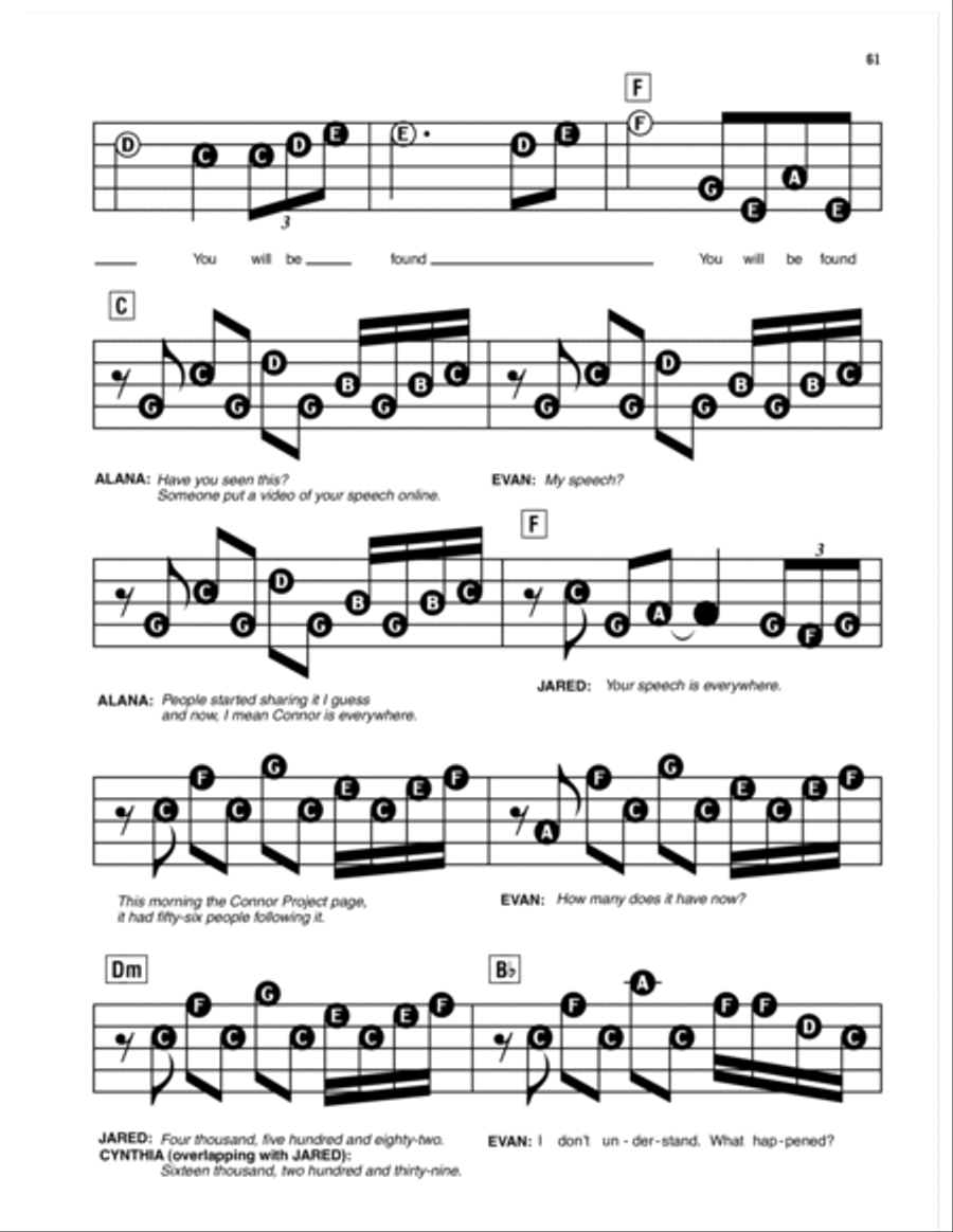You Will Be Found (from Dear Evan Hansen) Electronic Keyboard scores gallery preview page 4