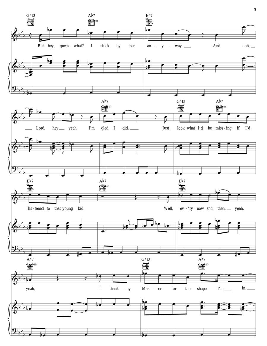 Wonder Woman Piano, Vocal, Guitar scores gallery preview page 3