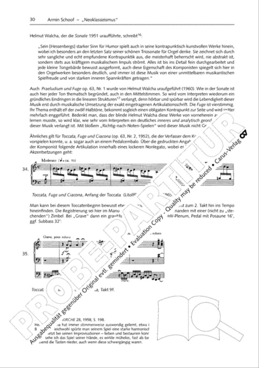 Orgelschule zur historischen Auffuhrungspraxis Organ Solo scores gallery preview page 31