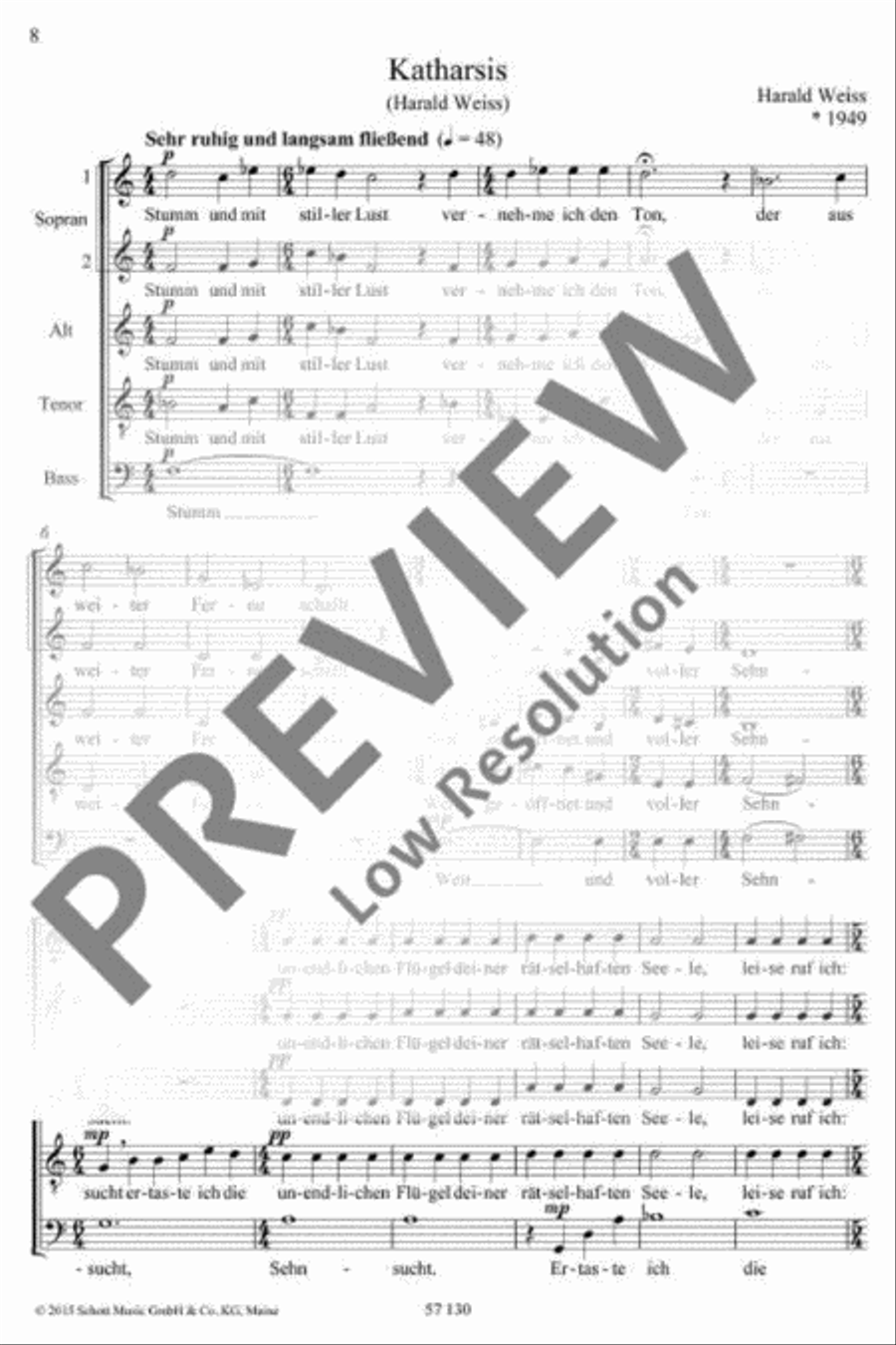 Und meine Seele spannte · Katharsis · Und das Licht scheint in der Finsternis SSATB scores gallery preview page 9