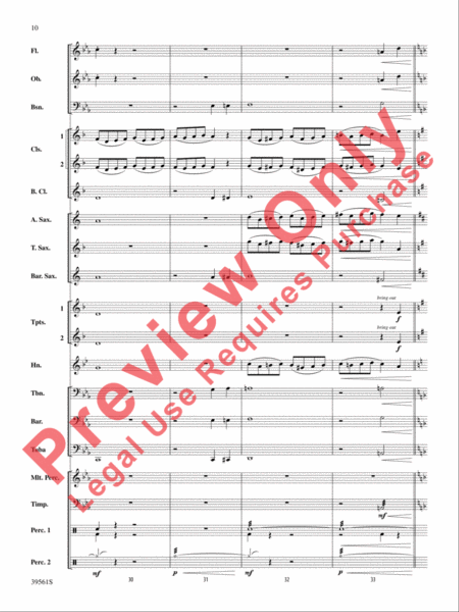 Tidings of Comfort and Joy! Concert Band scores gallery preview page 10