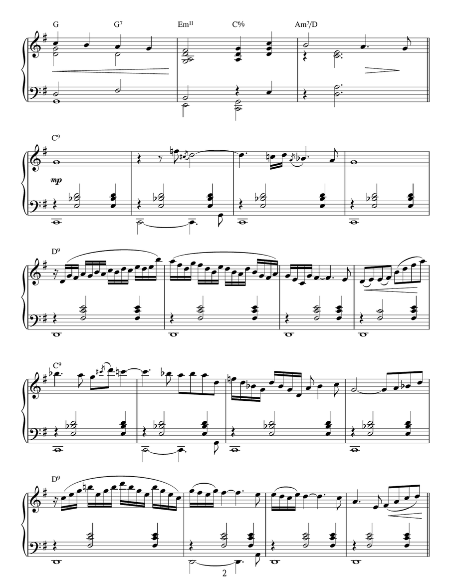 O Come, All Ye Faithful (Adeste Fideles) Piano Solo scores gallery preview page 2