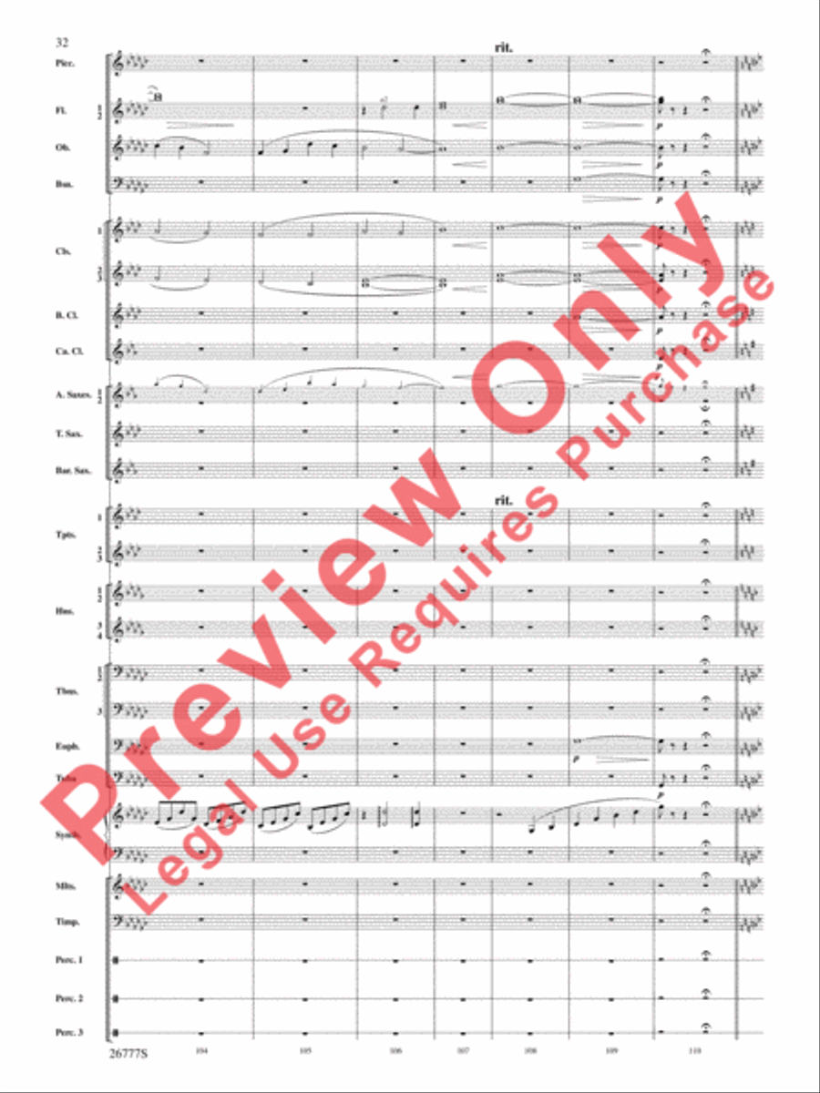 Soaring with John Williams Concert Band scores gallery preview page 33