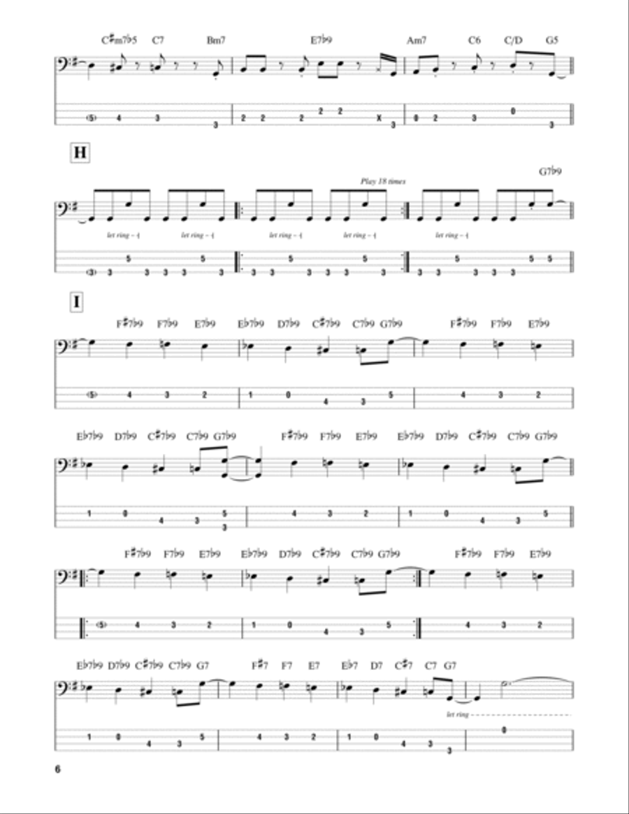Birdland Birdland Guitar Tablature scores gallery preview page 6