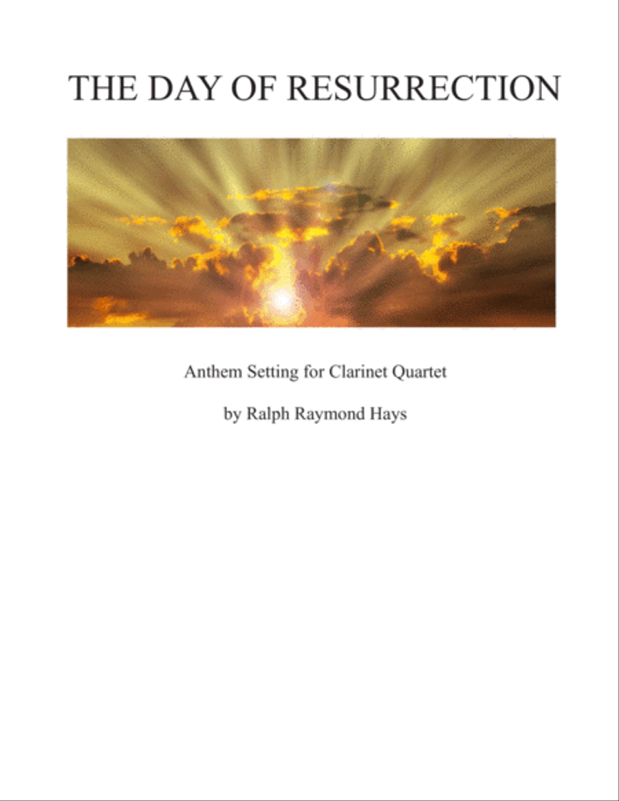 The Day of Resurrection (for Clarinet Quartet) Clarinet Quartet scores gallery preview page 1