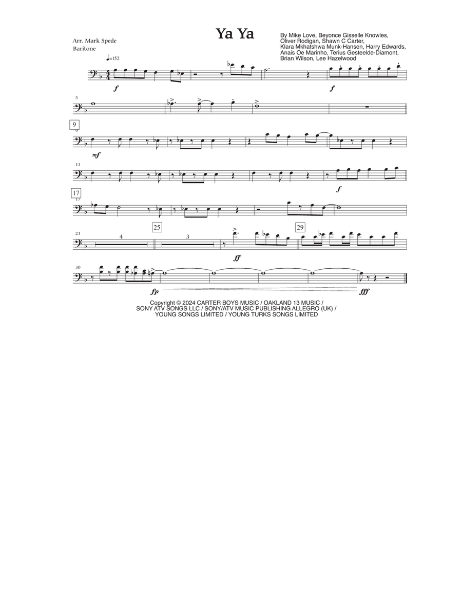 Ya Ya Marching Band scores gallery preview page 6