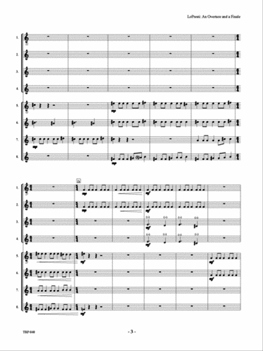 An Overture and a Finale Small Ensemble scores gallery preview page 4