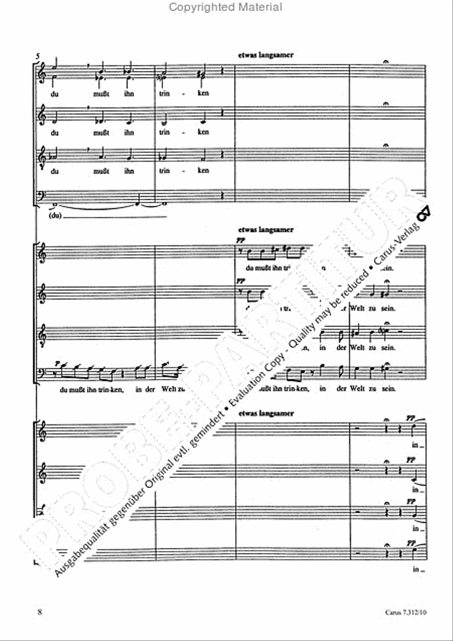 Variationen mit Celan-Gedichten III 4-Part scores gallery preview page 9