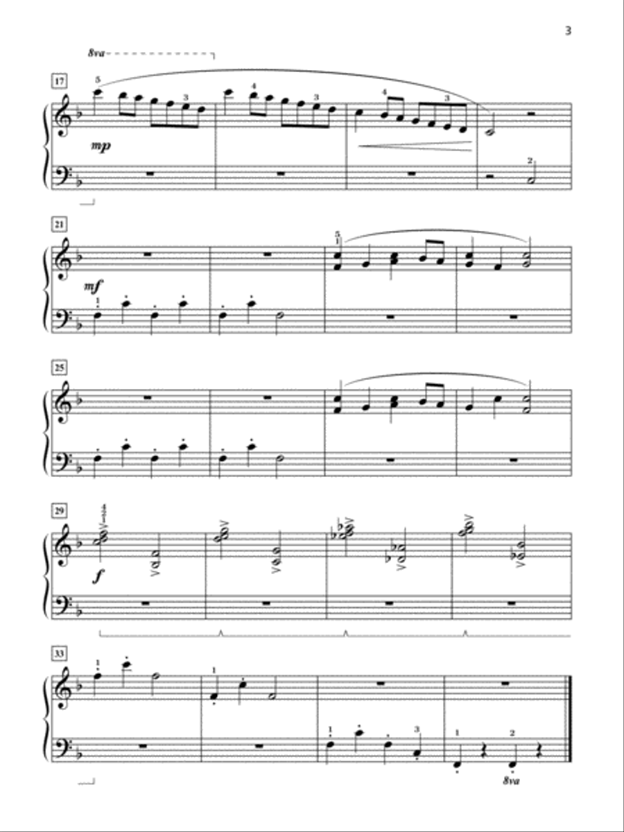 Grand One-Hand Solos for Piano, Book 3: 8 Late Elementary Pieces for Right or Left Hand Alone Piano Method scores gallery preview page 3