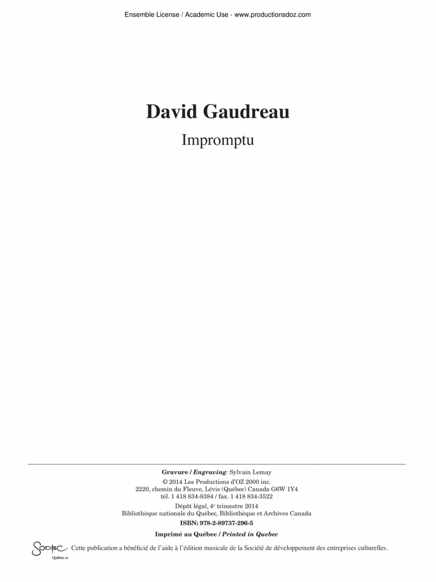 Impromptu Classical Guitar scores gallery preview page 1