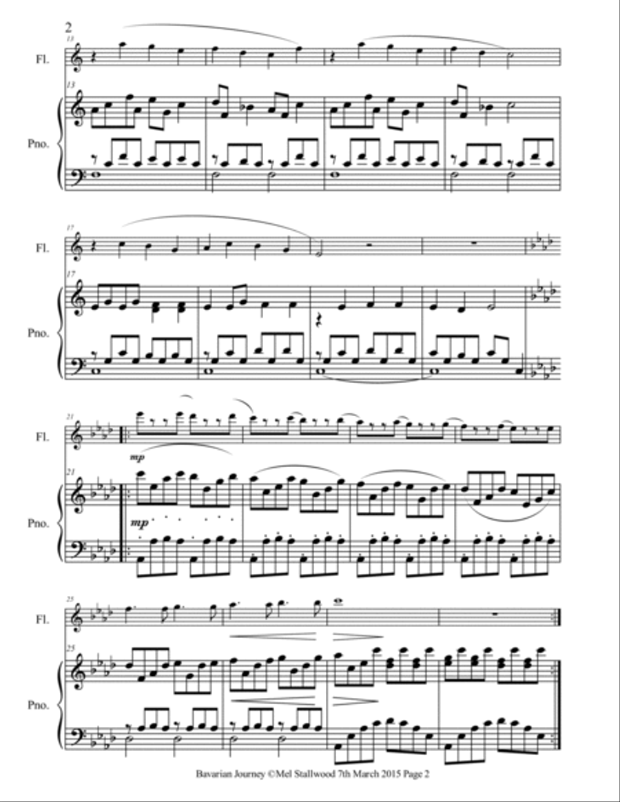 Bavarian Journey Woodwind Duet scores gallery preview page 2