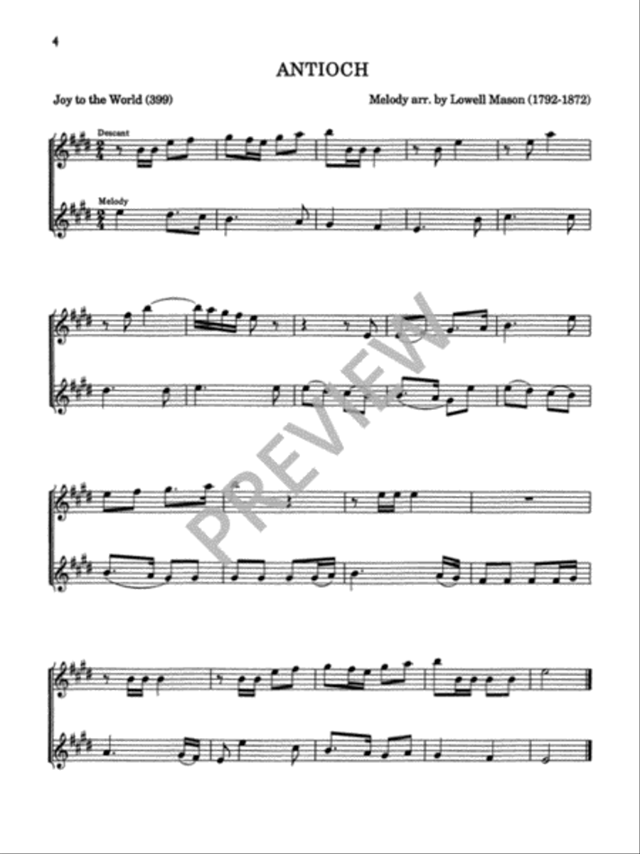 Twenty-Six Hymn Descants on Familiar Hymn-Tunes Trumpet scores gallery preview page 6