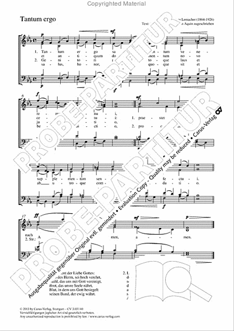 Tantum ergo 4-Part scores gallery preview page 2