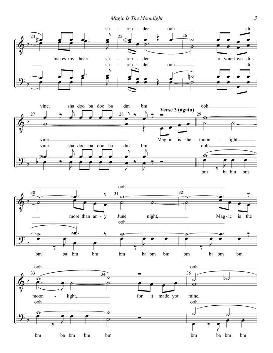 Magic Is The Moonlight Magic Is The Moonlight TTBB scores gallery preview page 3