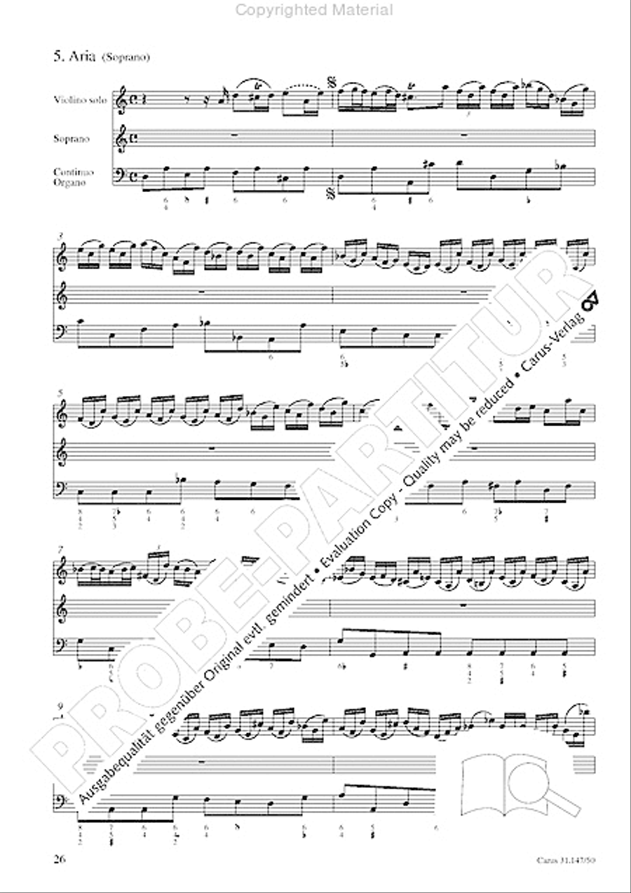Heart and mouth and thought and action (Herz und Mund und Tat und Leben) (Herz und Mund und Tat und Leben) 4-Part scores gallery preview page 28