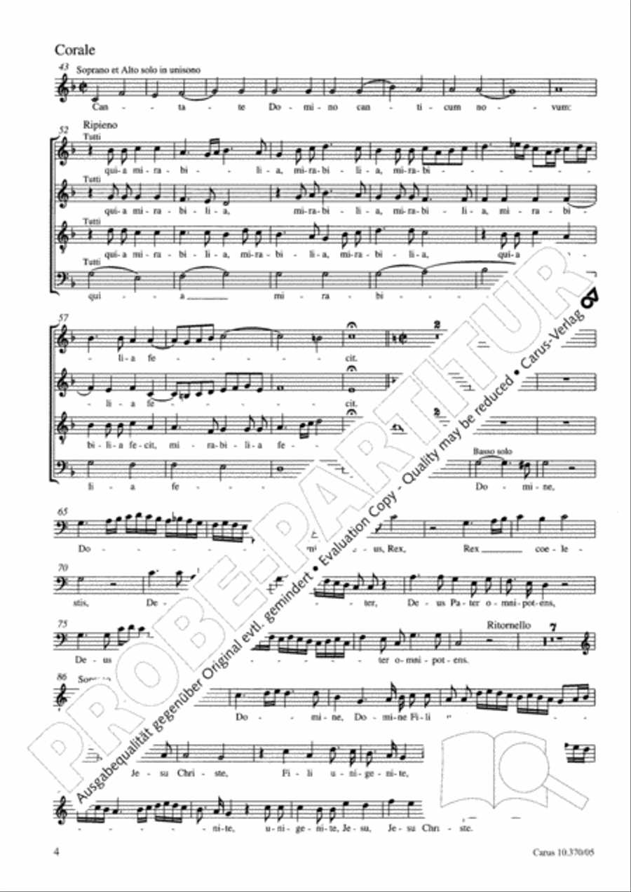 Puer natus est nobis 4-Part scores gallery preview page 5