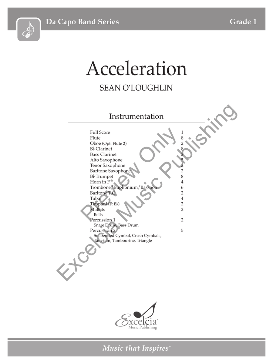 Acceleration Acceleration Concert Band scores gallery preview page 2