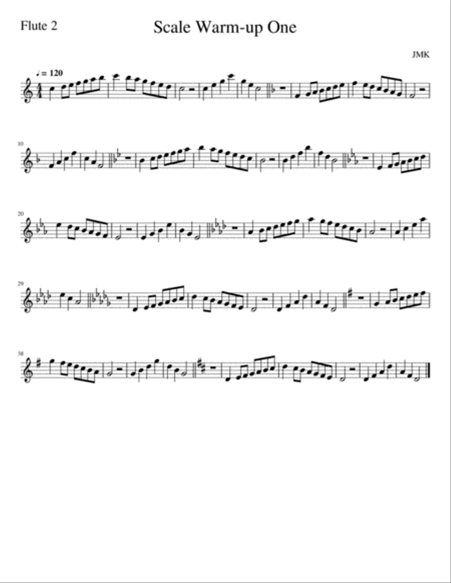 Scale Warm-up One Concert Band scores gallery preview page 6