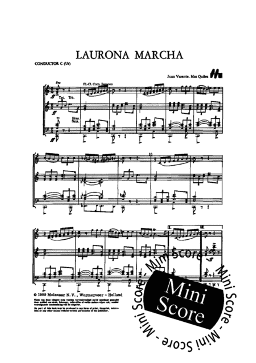 Laurona Marcha Fanfare Band scores gallery preview page 7