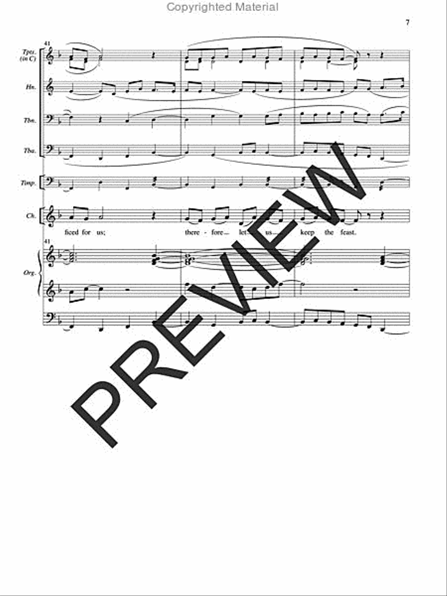 Meditation on Christ Our Passover Unison Choir scores gallery preview page 7