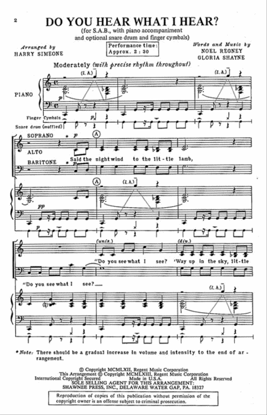 Do You Hear What I Hear? 3-Part scores gallery preview page 2