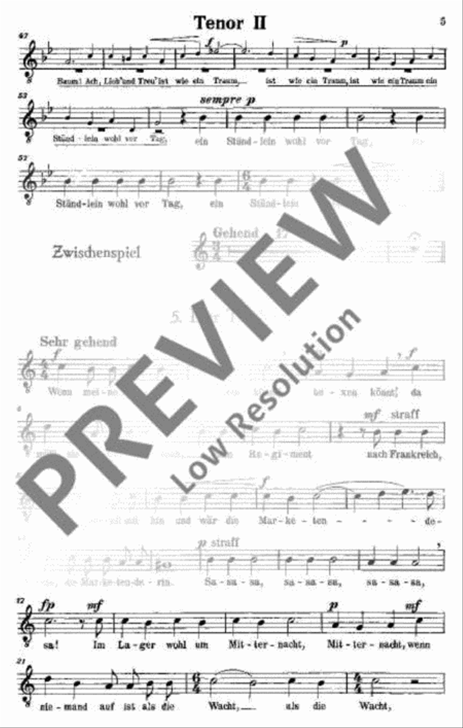Mörike-Zyklus TTBB scores gallery preview page 6