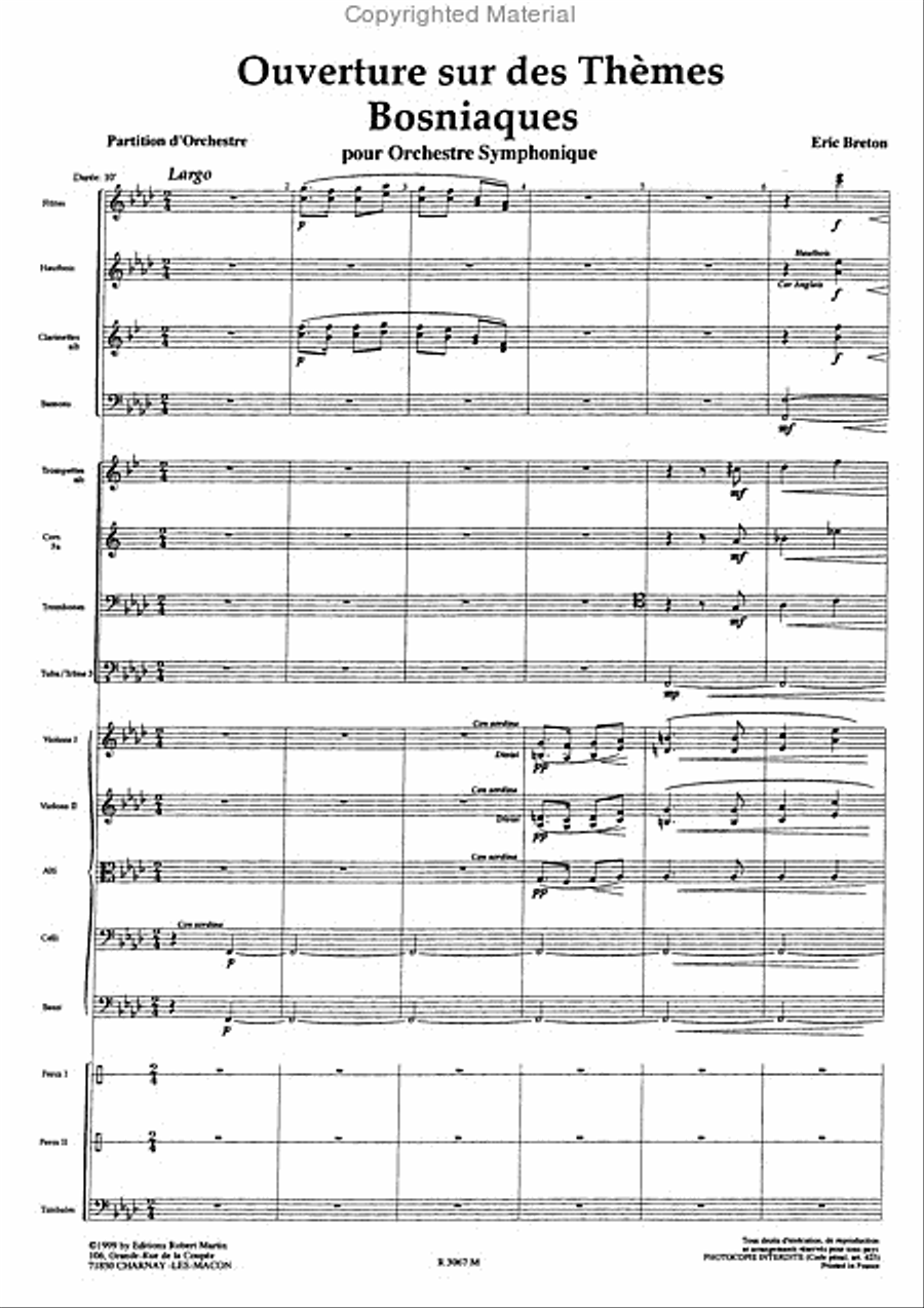 Ouverture sur des thèmes bosniaques Orchestra scores gallery preview page 2