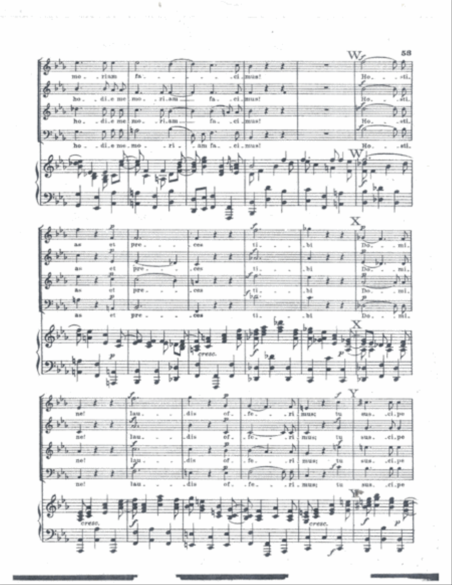 Ll Requiem K626 Hostias 4-Part scores gallery preview page 2