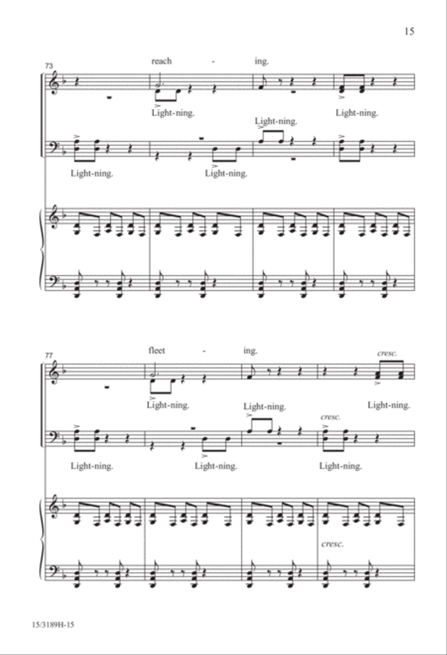 Lightning! 4-Part scores gallery preview page 15