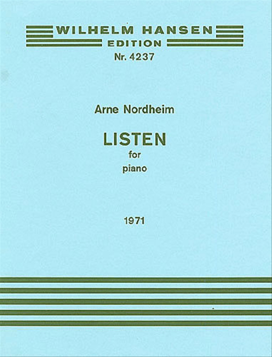 Arne Nordheim: Listen Piano Solo scores gallery preview page 1