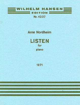 Book cover for Arne Nordheim: Listen