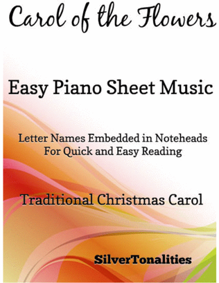 Book cover for Carol of the Flowers Easy Piano Sheet Music