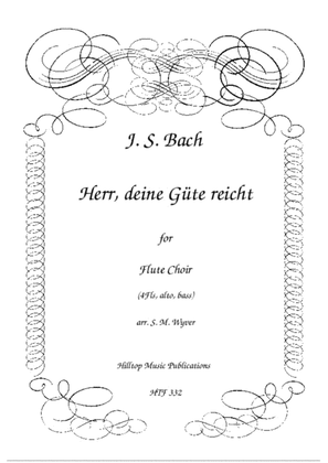Book cover for Herr deine Gute reicht arr. flute choir