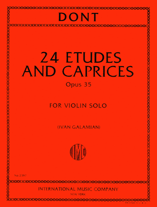 Book cover for Etudes & Caprices, Op. 35