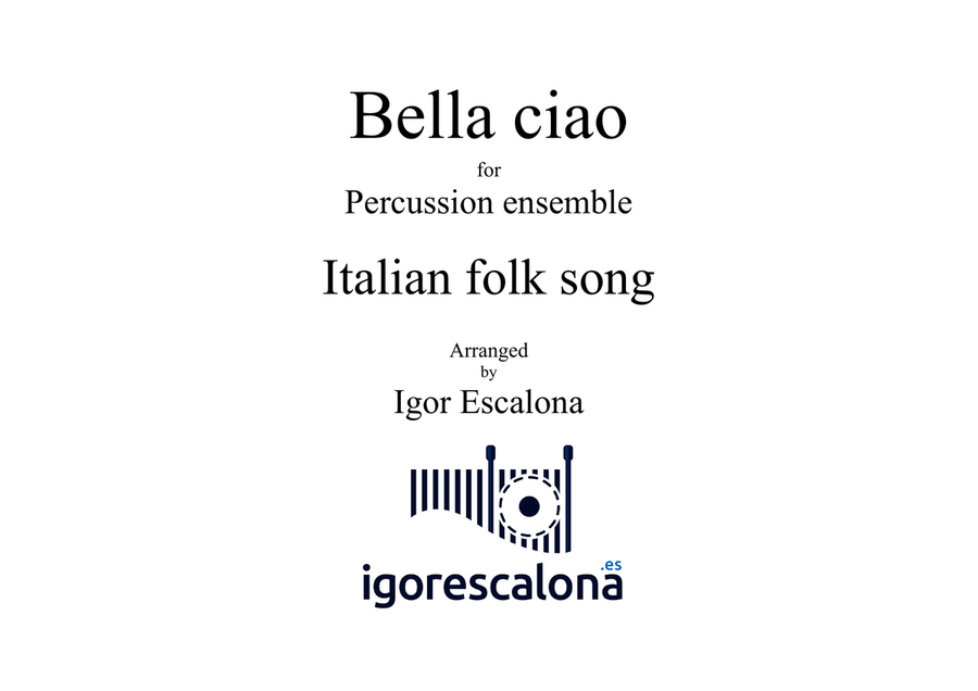 Bella Ciao Percussion Ensemble scores gallery preview page 2